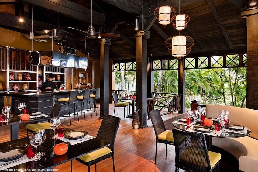 A variety of restaurants with fine cuisine