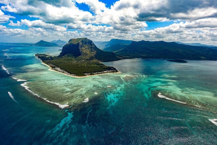 What is the underwater waterfall?